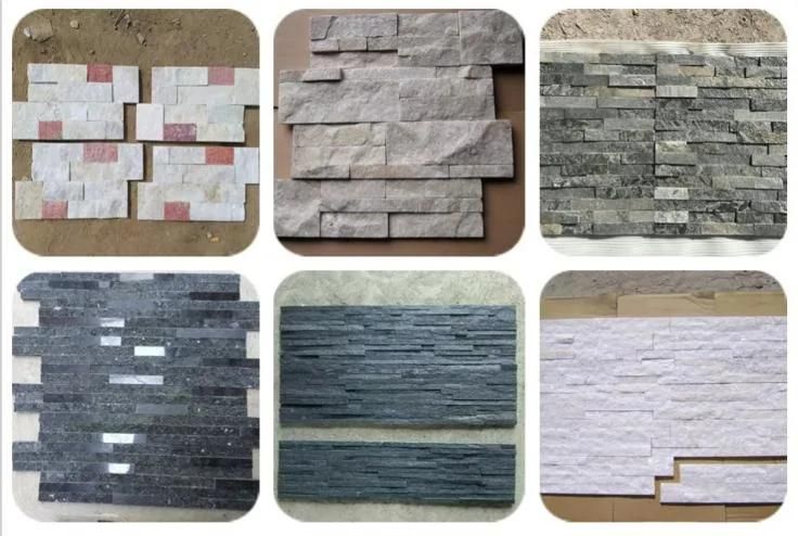Yellow and White Color Wall Cladding Culture Stone Wall Panel
