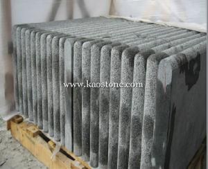 G654 Dark Grey Granite Tile with Full Bullnose Edge