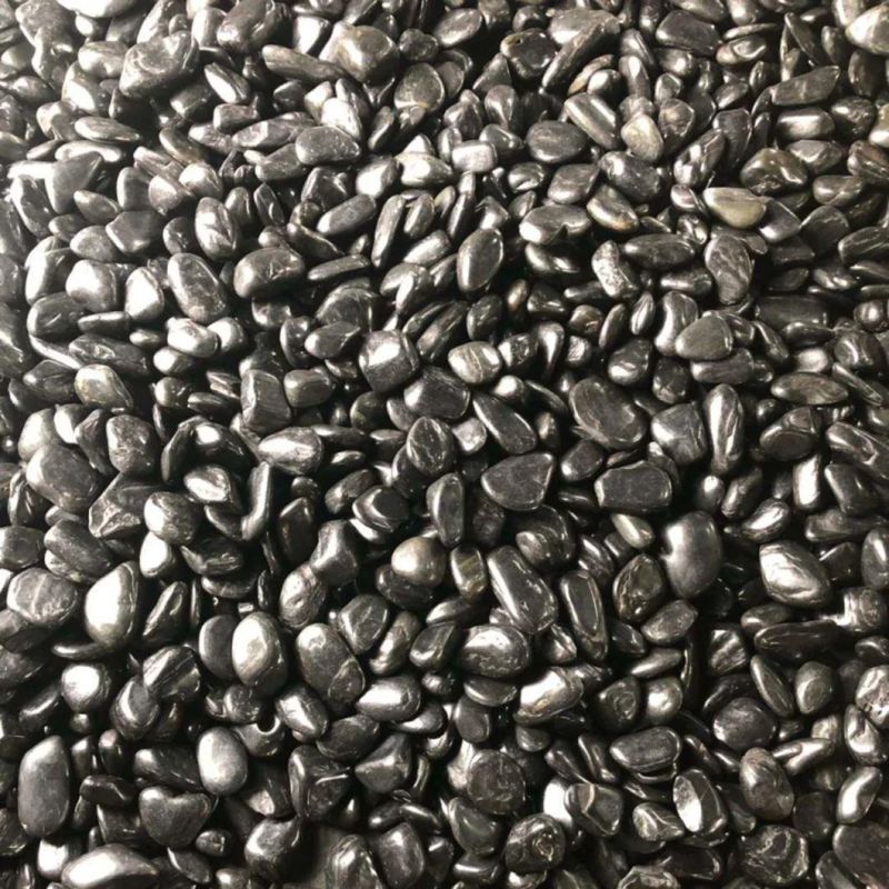 Natural Decorative Garden Landscape River Rock Polished Stone Black Pebble