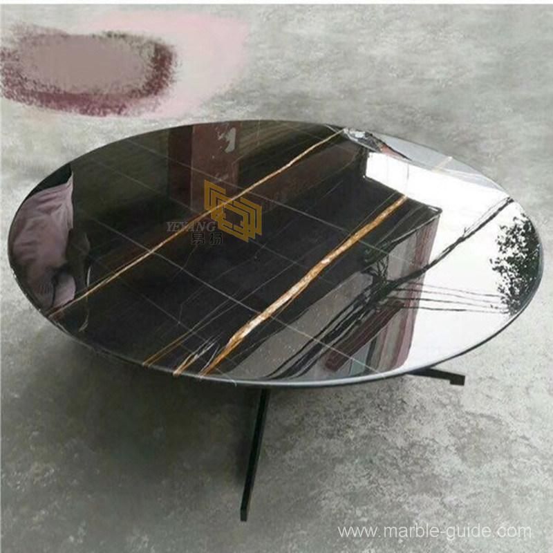 Luxury Decoration Tile Sahara Nior Black Marble for Flooring/Wall Tile/Round Coffee Table/Dining Table