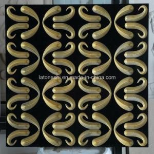 Artificial Black Marble Stone Sculpture for Wall Decoration
