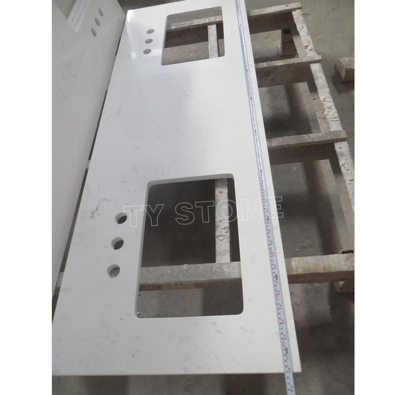 Customize White/Black/Grey/Beige/Yellow/Blue Granite/Marble/Quartz Stone Kitchen Bathroom Eased/Laminate/Bullnose Bar Vanity Island Table Work Countertops