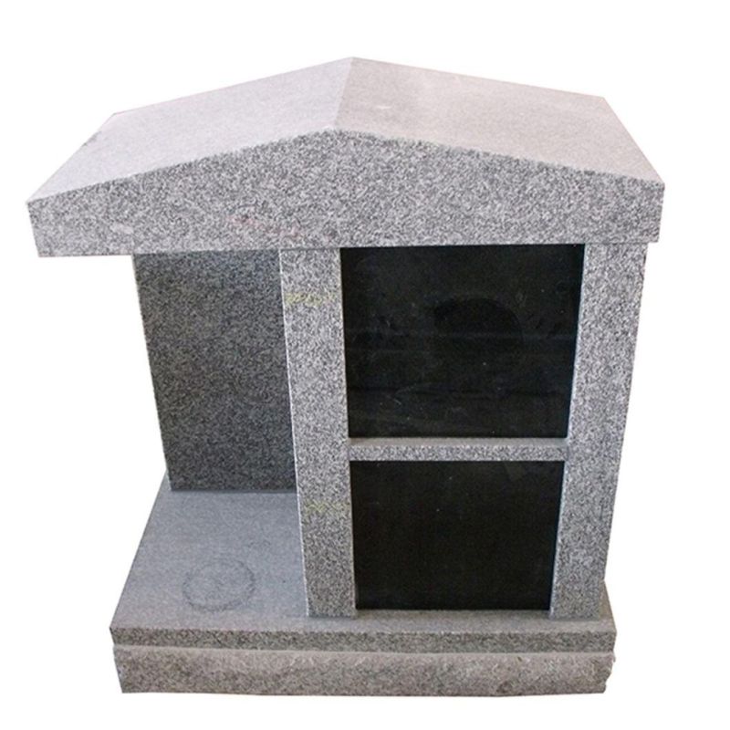 Bahama Blue Granite Two Niche Cremation Columbarium with Alcove