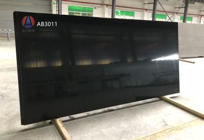 Elegance Series Pure Black Artificial Engineered Quartz Stone Countertop/Vanity Top/Work Top Slab