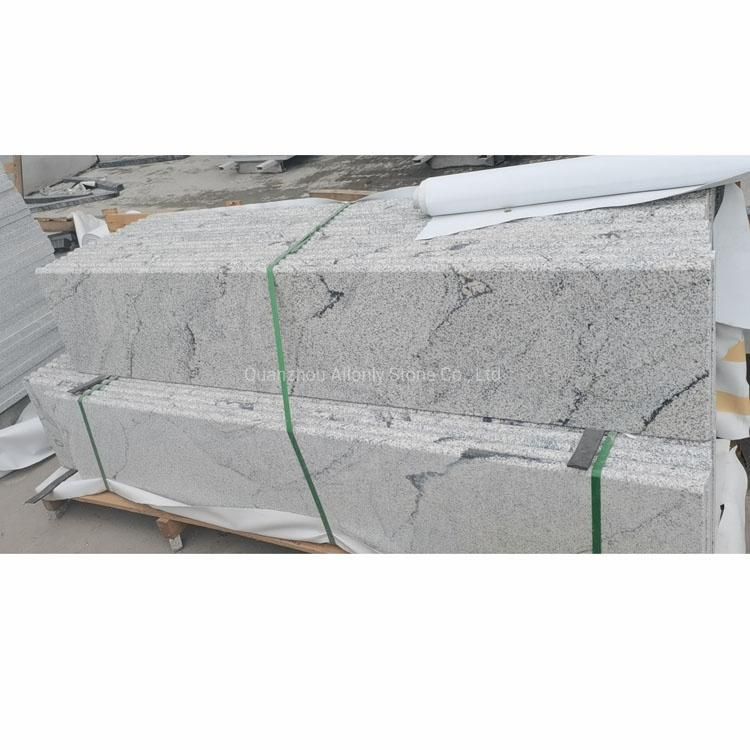 Polished Stone Cut to Size Viscount White/Light Grey Granite Floor Wall Tile