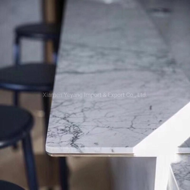 White Natural Marble for Kitchen/Bathroom Countertop/Worktop/Vanity/Table Solid Surface