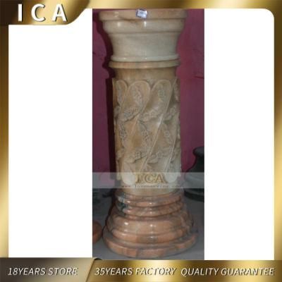 Modern Home Decor Hand Carving Marble Stone Roman Column Pillar