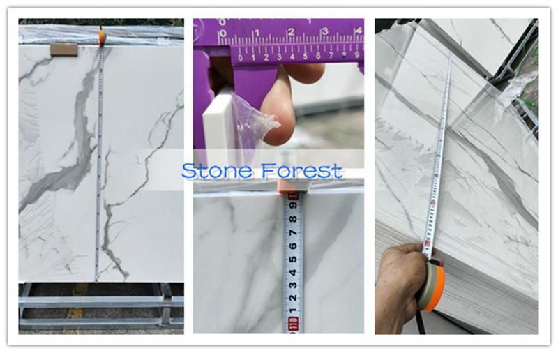 Large Format calacatta white porcelain for interiors/indoor floor/wall countertops/vanity/tiles