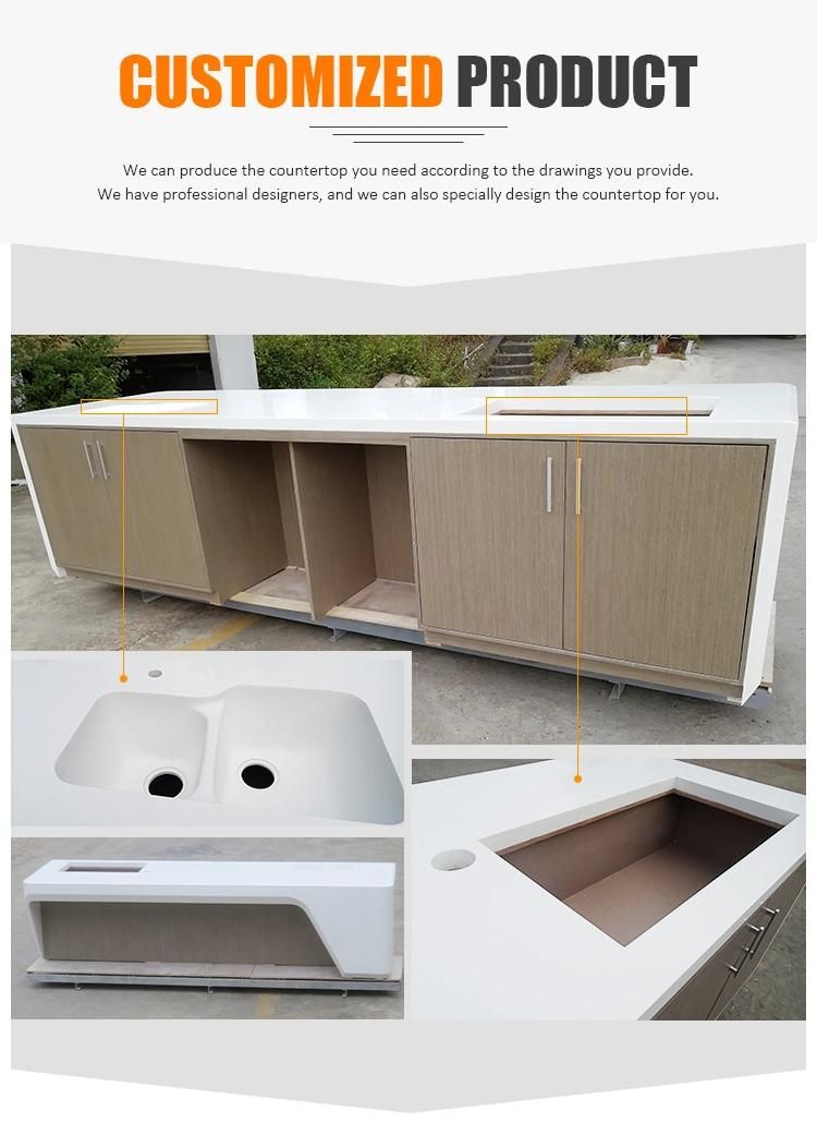 Artificial Marble Stone Kitchen Quartz Countertops