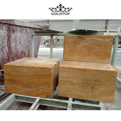 Cut to Size Natural Stone Yellow Orange Marble Tiles