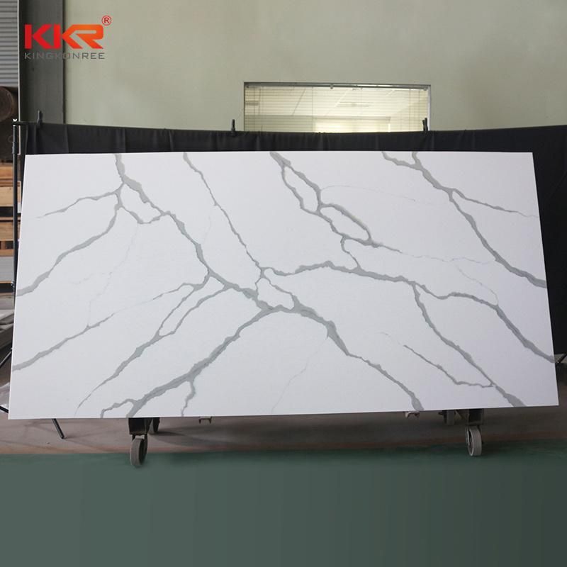 Calacatta Sheets Marble Texture Countertop Resin Stone Solid Surface