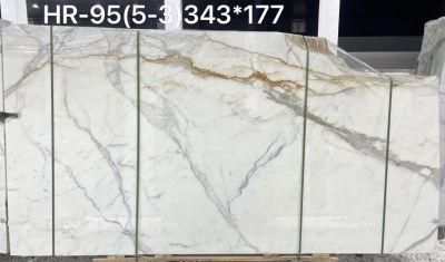 Italy Natural White Marble Calacatta Gold Tiles and Slabs