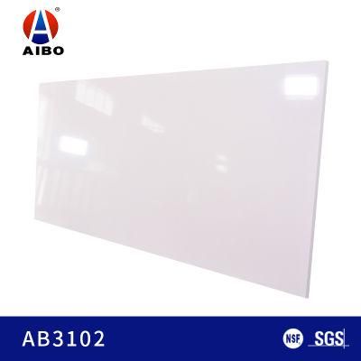 Solid Marble White Wall Panel Artificial Quartz Stone