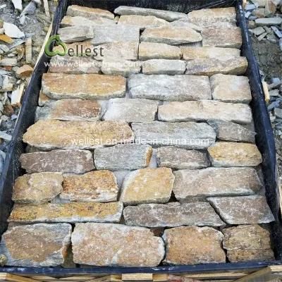 Rustic Quartzite Field Stone Natural Random Stone Veneer Quartzite Stone Cladding