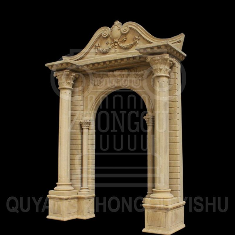 Carved Door Frames Made of Natural Marble and Sandstone, Window & Door Surround