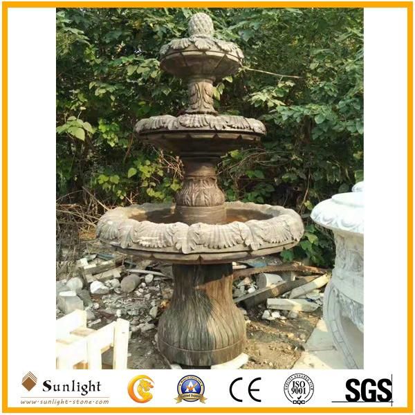 High Quality Natural Chinese Marble Carved Outdoor Stone Fountain