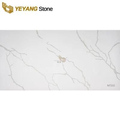 Calacatta Quartz Artificial Quartz Stone Slab for Commercial/Hotel Kitchen/Bathroom/Countertops/Island