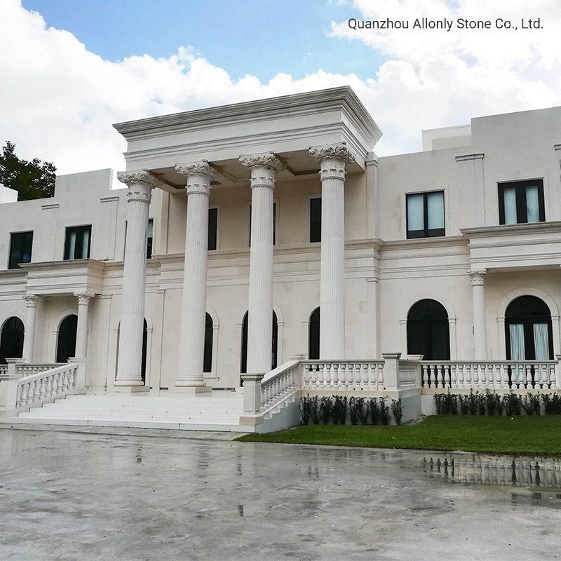 Natural Floor Wall Tile Limestone for Outdoor Baluster Railing Moulding