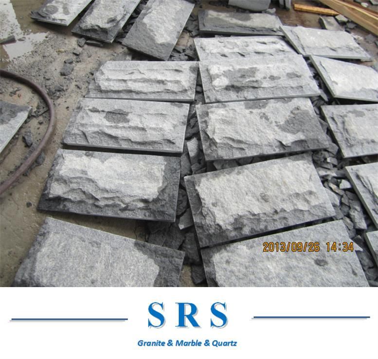 Natural Stone Dark Grey G654 Granite Mushroom Stone Tile Wall Cladding