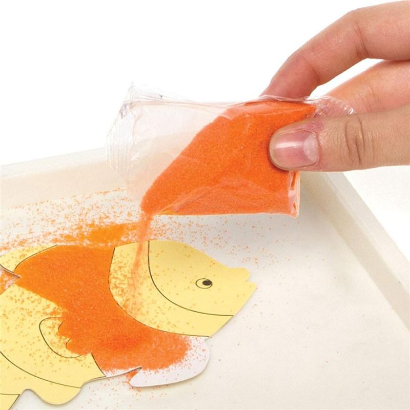 Macaron Yellow Colored Sand Dyed Sand for Painting