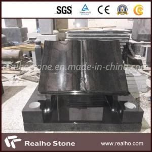European Style Polished Shanxi Black Book Shaped Memorial/Gravestone/Tombstone