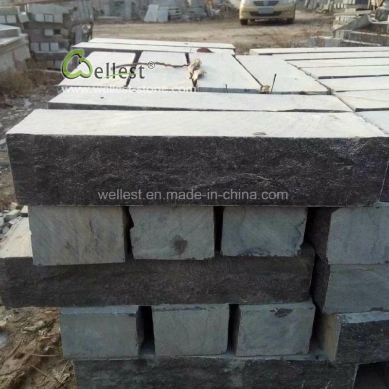 Stock Natural Stone Step Blue Limestone for Outdoor Decoration
