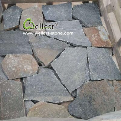 Blue Quartzite Stone Crazy Paving Field Stone for Garden