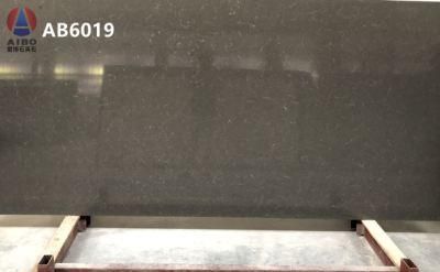 Artificial Cararra Grey Quartz with White Veins Slab for Kitchen Countertop