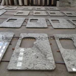 Silver White Granite Kitchen Countertop Buffet Top