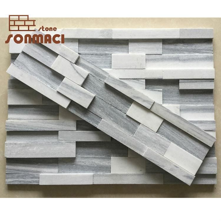 Decorative Marble Ledge Stone Wall Cladding for Villa