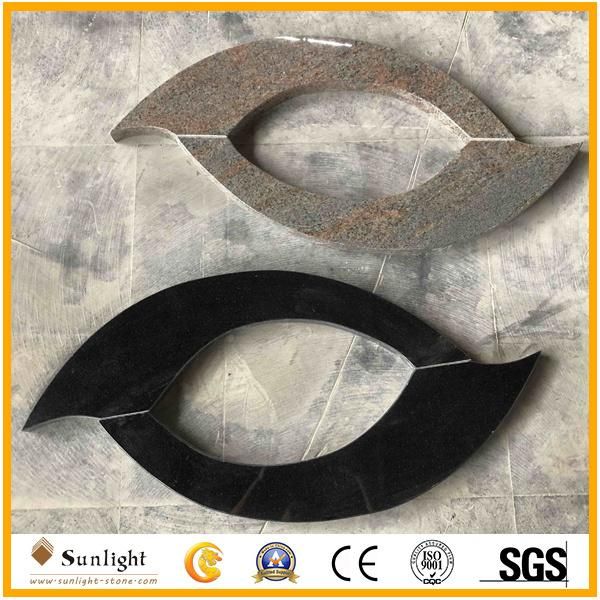 Black Granite Memorial Tombstone/Monument/Headstone for Romania/Poland Style