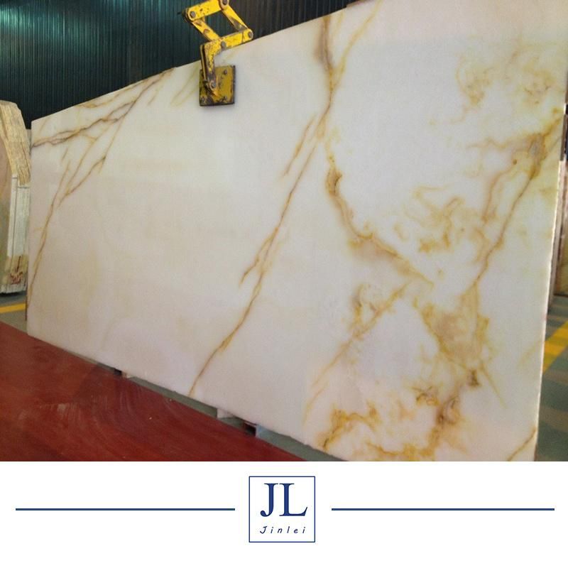 Building Material Marble Transparent Rainbow Onyx for TV Set Background Wall Decoration Projects/Interior Decoration
