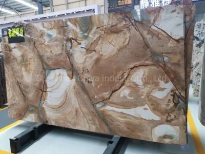 Flamingo Brown Natural Luxury Stone Slab Marble Flooring Wall Panels/Background/Tiles