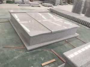 China G603 Grey Granite Tombstone in Romania Style