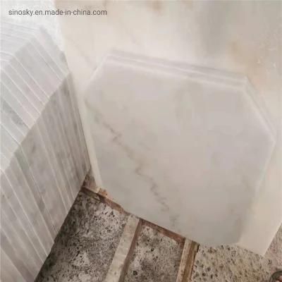 China Carrara White Marble Tiles for Staicase /Kitchen / Bathroom / Vanity