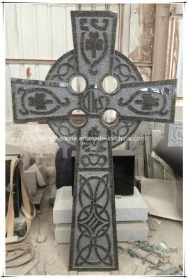 Ireland Cemetery Cross Grey Granite Headstone Gravestone Tombstone