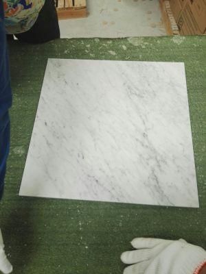 Premium Carrara White Marble Tile Polished Flooring Interior Decoration