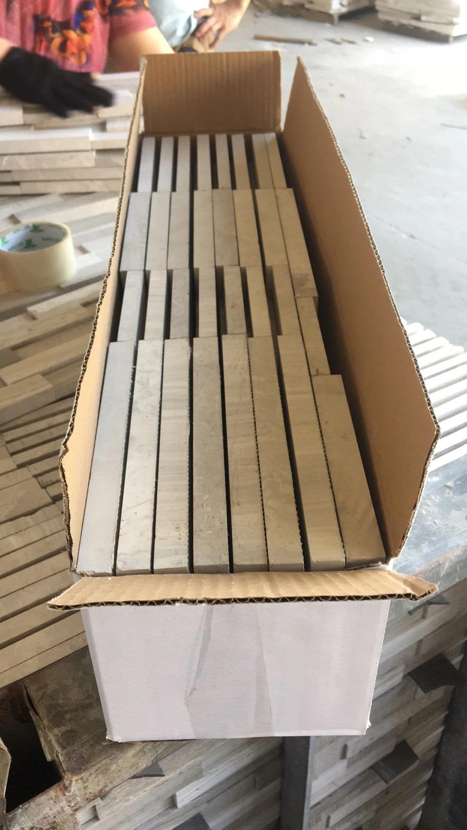 Timber White Wood Grain Marble Culture Stone Oak White Marble Tile