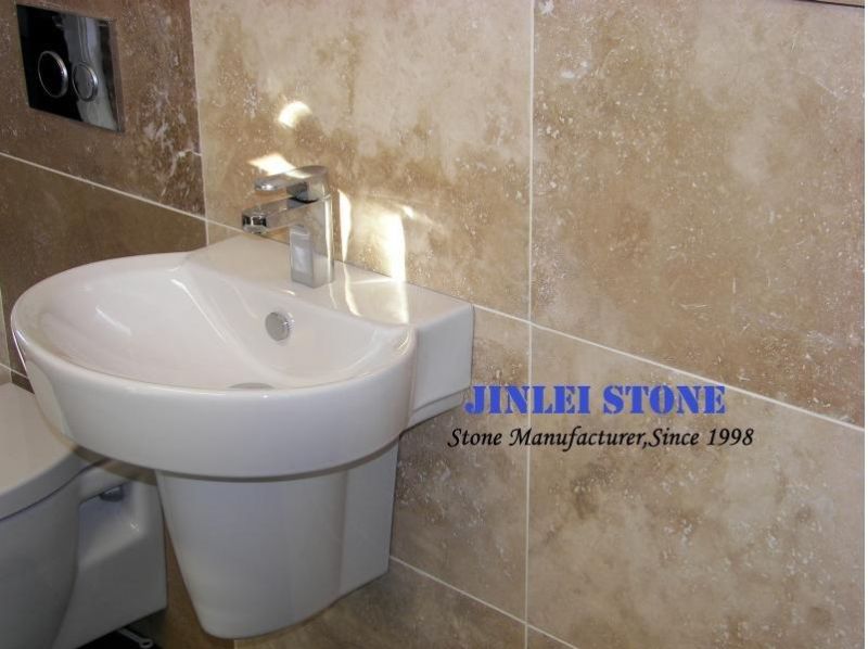 Natural Stone Popular White/Cream Travertine Stone Outdoor Travertine Tile for Flooring