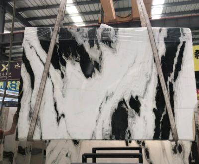 Natural Stone China Panda White Marble Slabs for Wall/Flooring/Stair/Tile/Cladding