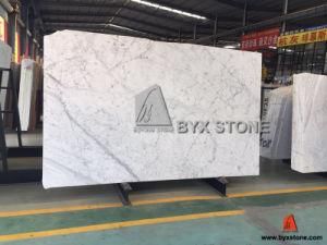 Italian Bianco Carrara White Marble for Slabs, Vanity Top, Wall &amp; Floor Tiles