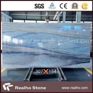 Polished Macauba Blue Quartzite Slab for Wall/Floor Decoration