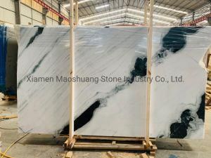 Black and White Polished Natural Panda Marble for Interior Wall Cladding and Flooring