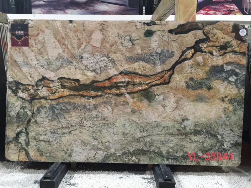 Shangri-La Green Marble Slabs for Flooring Tile, Countertop