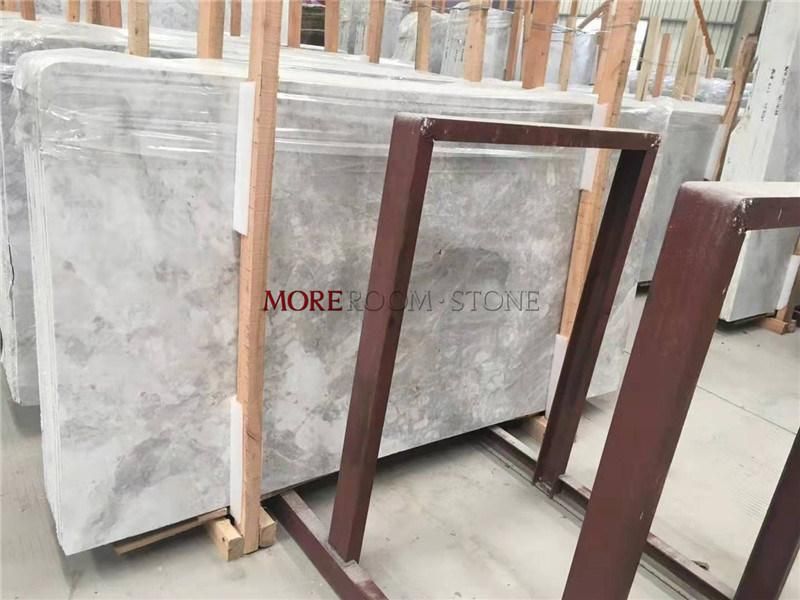 Light Gray Natural Marble Stone for Flooring Wall Staircase