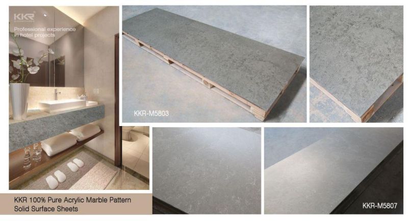 Texture Pattern Artificial Marble Sheet Corian Acrylic Solid Surface Resin Stone