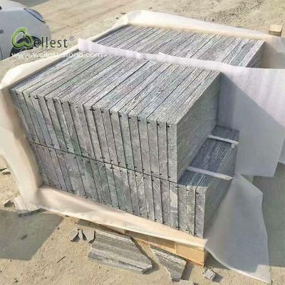 G302 Grey Granite Wall Cladding Floor Paver Water Drop Hole Straight Vein Cut to Size
