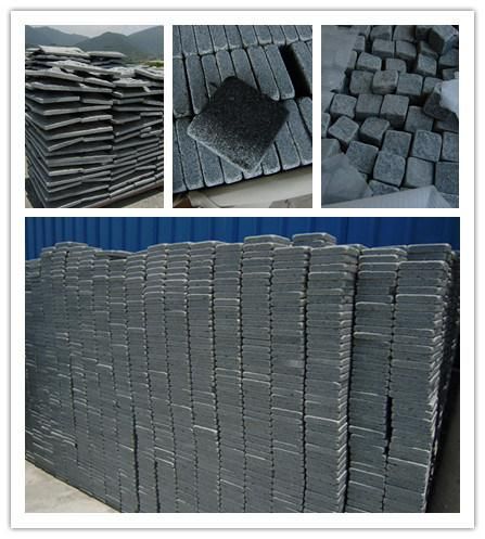 Black Basalt Cubic Stone for Construction
