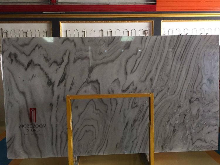 Natural Marble Slab Black Veins Marble Quarter Match Pattern for Background Wall Decor
