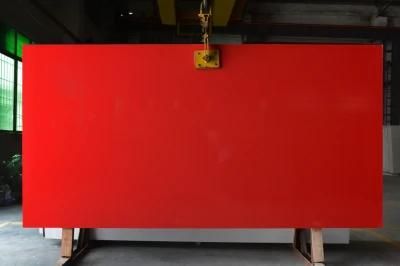 Elegance Series Pure Red Artificial Engineered Quartz Stone Countertop/Vanity Top/Work Top Slab